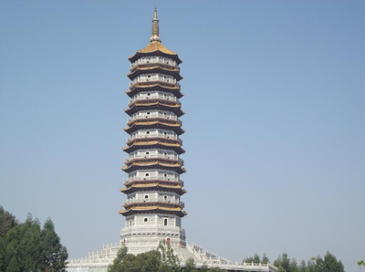 江西南康旭山公园园林塔青砖
